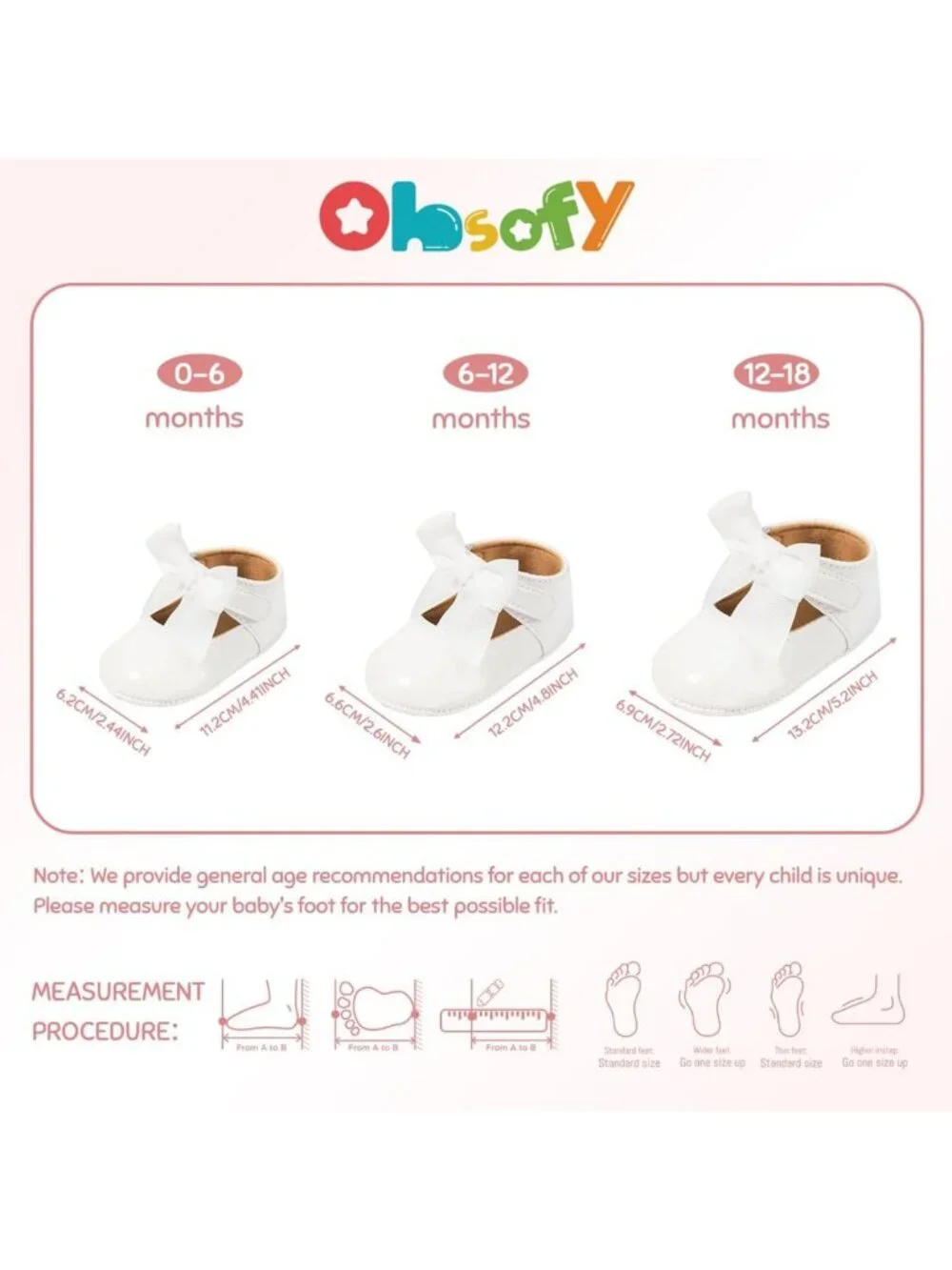 Infant Baby Girls' Mary Jane Flats - Cute Princess Wedding Dress Shoes